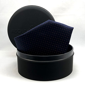 Cravatta POIS-2 BLU E ROSSO <BR/> 100% SETA